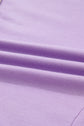 Purple Stripe Patchwork Buttoned Drop Shoulder Plus Size Pullover