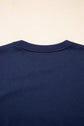 Hana Striped Detail Crewneck Pullover