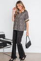 Jennifer Patchwork Short Sleeve Top