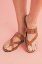 Everleigh Buckle Leathered Flat Slippers