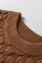 Malaysia Ribbed Short Sleeve Sweater