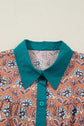 Alia Floral Contrast Collared Shirt