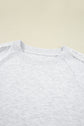 Peyton Lace Patchwork Raglan Sleeve Crew Neck Sweatshirt