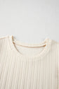 Violet Puff Sleeve Textured Blouse
