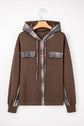 Marceline Down Drawstring Hooded Shacket