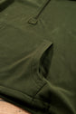 Kate Fleece Lined Half Zipper Kangaroo Pockets Loose Hoodie