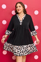 Sage Ruffle Hem Mini PLUS Dress