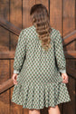 Olivia 4 Sleeve Floral PLUS Dress