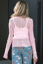 Sunny Sheer Lace top Long Sleeve Top
