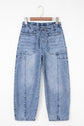 Bella Paperbag Waist Barrel Jeans