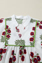 Halo Sleeve Loose Floral Dress