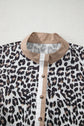 Kayleigh Print Contrast Trim Long Sleeve PLUS Top