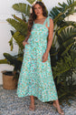 Ashlyn Floral Lace Tied Strap Empire Waist Maxi Dress