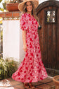 Raquel Paisley Side Slit Maxi Dress