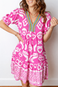 Alaia Short Sleeve Flared Dress