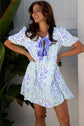 Lacey Puff Sleeve Mini Dress
