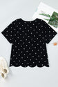 Margaret Dotted Casual PLUS Top