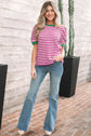 Nova Sleeve Contrast Trim Tee