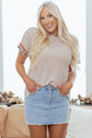 Harper Corded Knit T Shirt