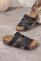 Kathryn Band Retro Platform Slippers