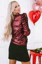 Amara Mock Bubble Sleeve Top