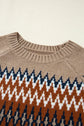 Eva Aztec Crew Neck Sweater