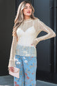 Selena Sheer Lace top Long Sleeve Top