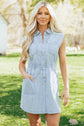 Anne Front Sleeveless Mini Dress