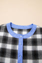 Ezra Half Placket Plaid Blouse