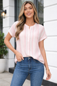 Kelly Short Sleeve Casual Blouse