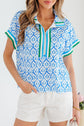 Jade Sleeve Summer Blouse Top