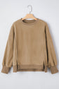 TatumFuzzy Sherpa Splicing Pullover Sweatshirt