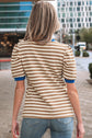 Elora Sleeve Contrast Trim Tee
