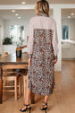 Caroline Contrast Patchwork Long Shirt Dress