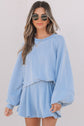 Scarlett Corded Lantern Sleeve Top