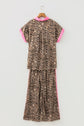 Lylah Contrast Trim Lounge Set