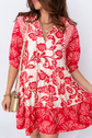 Ariel Loose Flower Mini Dress