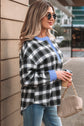 Ezra Half Placket Plaid Blouse