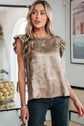 Parker Ruffle Trim Sleeveless Top