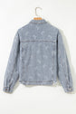 Amelia Wash Raw Hem Jacket
