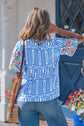 Aadhya Embroidered Puff Sleeve Blouse