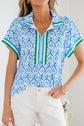 Jade Sleeve Summer Blouse Top