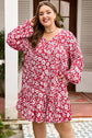 Georgina Balloon Sleeve Relaxed PLUS Dress