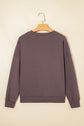 Callie Terry Bow Pattern Drop Shoulder Sweatshirt
