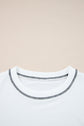 Clare Contrast Stitching Oversize Sweatshirt