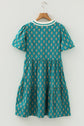 Clover Short Sleeve Floral Dress