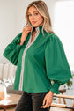 Everly Flounce Sleeve Trim Blouse