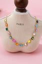 Multicolor Gemstone Link Necklace