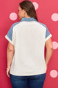 Maddie Cuffed Sleeve Polo PLUS Tee