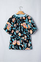 Ila Bubble Sleeve Notched Blouse